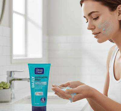 Clean & Clear Daily Exfoliating Wash Cleanser - Zambeel