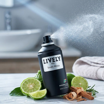 LIVELY - Paris South Africa Deodorant Body Spray for Men - Zambeel
