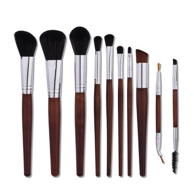 10 Makeup Brushes - Zambeel
