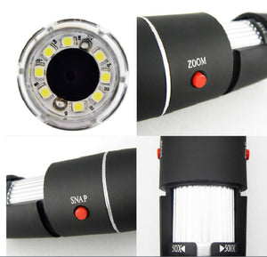 1000 Times USB Microscope, Electron Microscope, Suction Cup Holder, Digital Microscope - Zambeel