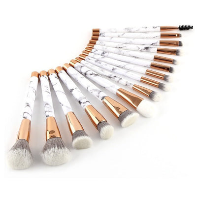 11 Sets of Marble Makeup Brush with Makeup Brush Beauty Makeup Kit 11 Makeup Brush Sets - Zambeel