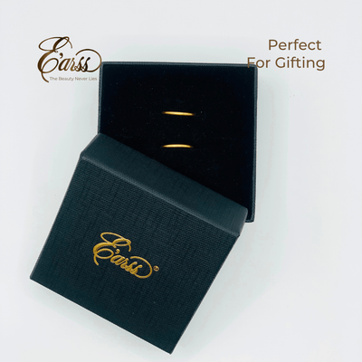 1/2 Endless Hoop Gold Earring | Stainless Steel | 18K Gold Plated - Zambeel