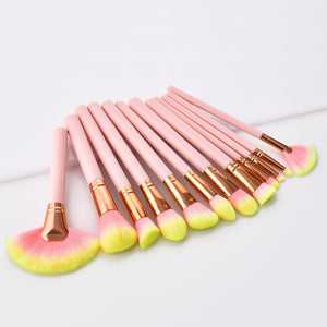 12pcs Beauty Makeup Brushes - Zambeel
