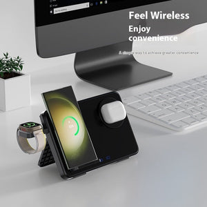 15W Three - in - One Wireless Charger - Zambeel