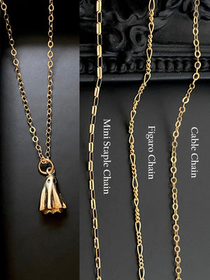 18K Gold & Small Plated Ghost Ghost Pendant Necklace - Zambeel