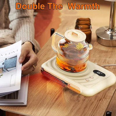 2 - in - 1 Thermostatic Cup Mat & Warm Air Blower - Zambeel