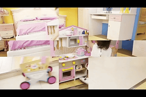 لعبة مجموعة المطبخ الخشبية ©