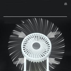 23 Hours Mini Silent Handheld Fan LED Night Light Fan Desktop Folding Small Electric Fan Portable Fan - Zambeel