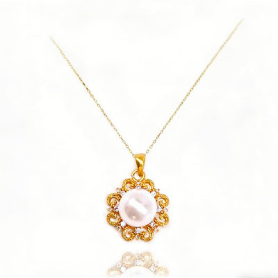 24K Gold SUN Necklace Jewelry Simple Choker Pendant Woman Accessories Fashion Creative Gift - Zambeel