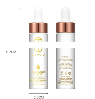 24k Rose Gold Elixir Skin Make Up Oil For Face Essential Oil Before Primer Foundation Moisturizing Face Oil Anti - aging - Zambeel