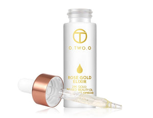 24k Rose Gold Elixir Skin Make Up Oil For Face Essential Oil Before Primer Foundation Moisturizing Face Oil Anti - aging - Zambeel