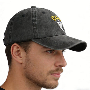 2pcs Cute Spooky BOO Cap For Women Men, Adjustable Embroidered Wash Cotton Baseball Cap - Zambeel
