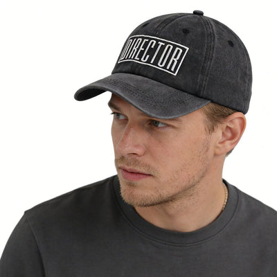 2pcs Director Filmmaker Hats For Women Men, Adjustable Embroidered Wash Cotton Baseball Cap - Zambeel