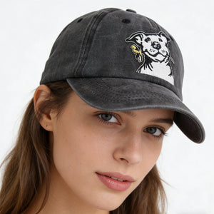 2pcs Dog Lover Gifts For Women Men, French Hat, Denim Adjustable Embroidered Dog Dad Baseball Cap - Zambeel