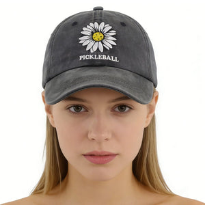 2pcs Funny Black Pickle Ball Hat For Men Women, Adjustable Embroidered Wash Cotton Baseball Cap - Zambeel