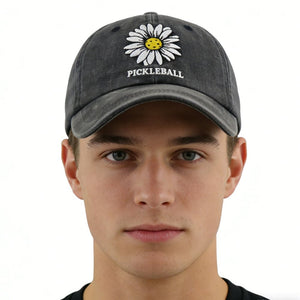 2pcs Funny Black Pickle Ball Hat For Men Women, Adjustable Embroidered Wash Cotton Baseball Cap - Zambeel