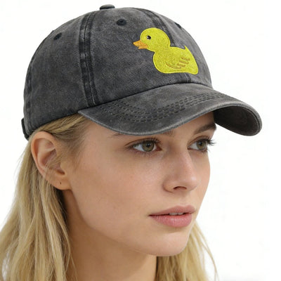 2pcs Funny Duck Gifts For Women Men, Duck Hunting Hat, Funny Animal Duck Lovers Embroidered Adjustable Baseball Cap Birthday - Zambeel