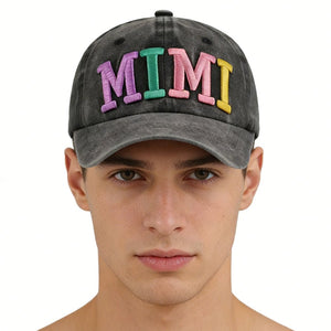 2pcs Funny Mimi Hat For Men Women, Adjustable Embroidered Wash Cotton Baseball Cap - Zambeel