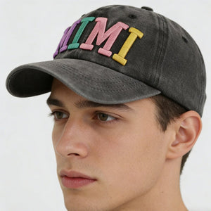 2pcs Funny Mimi Hat For Men Women, Adjustable Embroidered Wash Cotton Baseball Cap - Zambeel