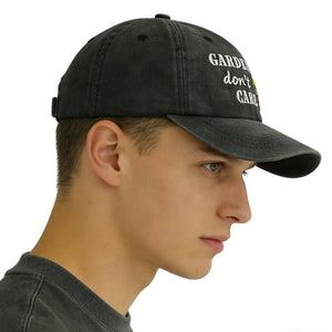 2pcs Garden Hair Hat For Men Women, Adjustable Embroidered Wash Cotton Baseball Cap - Zambeel