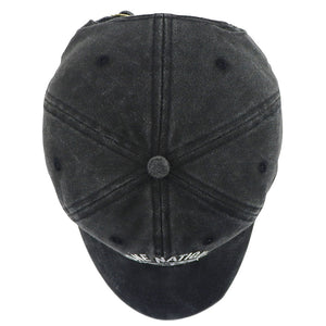 2pcs One Nation Under God Baseball Cap For Women Men, Adjustable Embroidered Wash Cotton Baseball Cap - Zambeel