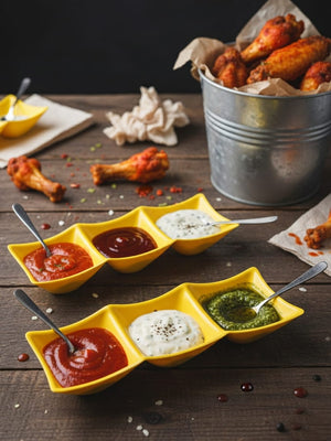 3 - Compartment Sauce Serving Dish - Zambeel