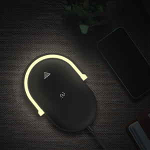 3 In 1 Foldable Wireless Charger Night Light Wireless Charging Station Stonego LED Reading Table Lamp 15W Fast Charging Light - Zambeel