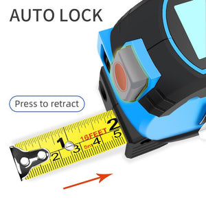 3 In 1 Laser Tape Measure Rangefinder 5m Tape Ruler Infrared High - precision Intelligent Electronic Ruler Building Distance Meter - Zambeel