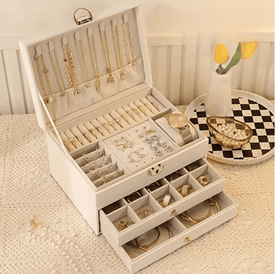 3 Layer Jewelry Storage Box Ⓢ - Zambeel