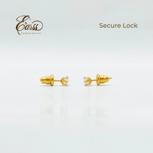 3 mm Cubic Zirconia Emarald Cut | Stainless Steel | 18K Gold Plated - Zambeel