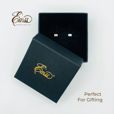 3 mm Cubic Zirconia Emarald Cut | Stainless Steel | 18K Gold Plated - Zambeel