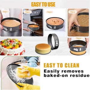 3 - Piece Springform Cake Pan Set Ⓢ - Zambeel