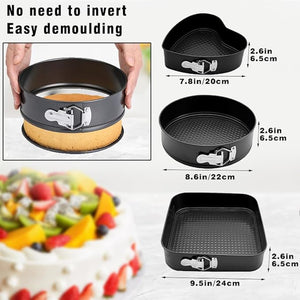3 - Piece Springform Cake Pan Set Ⓢ - Zambeel