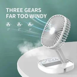3 - Speed Foldable LED Cooling Fan - Zambeel