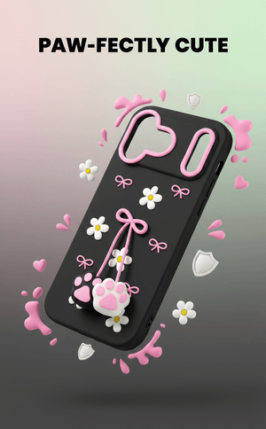3D Cat Paw Daisy Case - Zambeel
