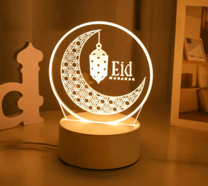 3D Creative Eid Mubarak Lamp - Zambeel