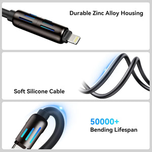 4 - in - 1 Multi USB Charging Cable - Zambeel
