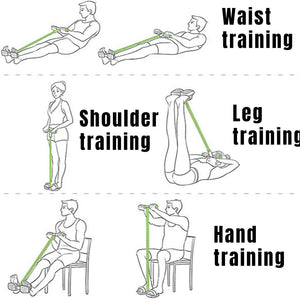 4 - Tube Pedal Resistance Band - Zambeel