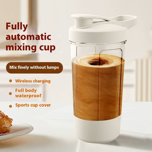 400ML 14oz Electric Protein Powder Mixing Cup Automatic Shaker Mixer Shake Bottle Milk Coffee Blender Kettle Fro Gym 1200mAh - Zambeel
