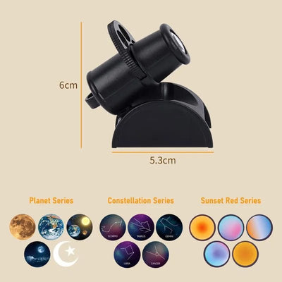 4K Ultra HD Projection Lamp with Film Slides - Zambeel