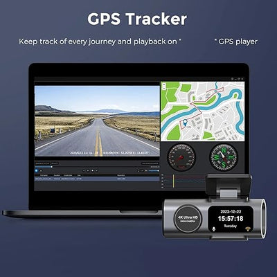 4K Ultra HD Smart Car Dash Camera (Front & Rear) © - Zambeel