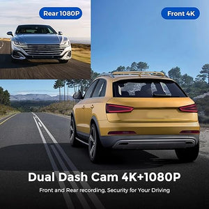 4K Ultra HD Smart Car Dash Camera (Front & Rear) © - Zambeel