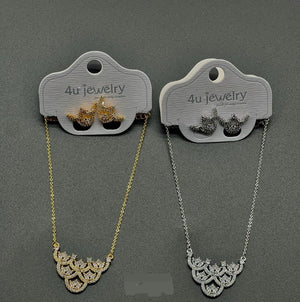 4u Jewelry - Cubic Zirconia Pendant & Earring Sets - Zambeel