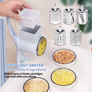 5 - in - 1 Manual Drum Grater - Zambeel