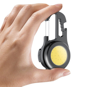 6 IN 1 Multi - functional Mini Keychain Lamp Super Bright Small Flashlight Aluminum Alloy Work Lamp - Zambeel