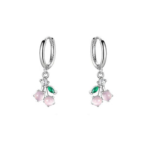 925 Silver Cherry Pearl Ear Buckle For Women's Niche Design - Zambeel