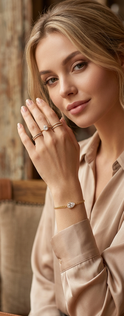 Heart Crystal Adjustable Bracelet