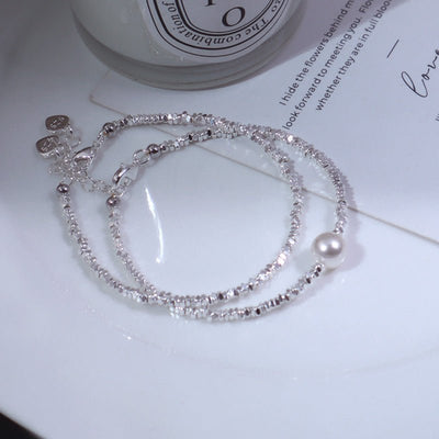A Subtly Luxurious Niche - designed Bracelet Featuring A Few Pieces Of Silver - Zambeel