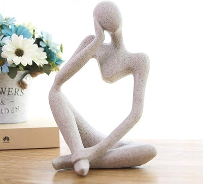 Abstract Stone - Look Thinking Woman Statue - Zambeel
