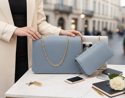 Accordion Bag & Wallet Set - Zambeel